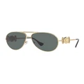 Versace VE2249 Polarised Sunglasses In Gold