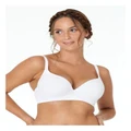 Lovable Sexy & Seamless Contour Bra in White 10 B