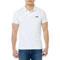 Superdry Classic Pique Short Sleeve Polo in White S