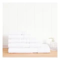 Heritage Luxury Egyptian Towel Range in White Bath Sheet