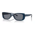 Coach CD472 Sunglasses in Transparent Blue