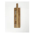 Vue Entertaining 4 Piece Cheese Paddle & Knives in Teak Brown