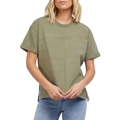 All About Eve Washed Tee in Khaki 6