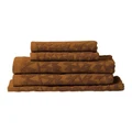 Aura Home Maya Bath Towel Set in Bronze Brown