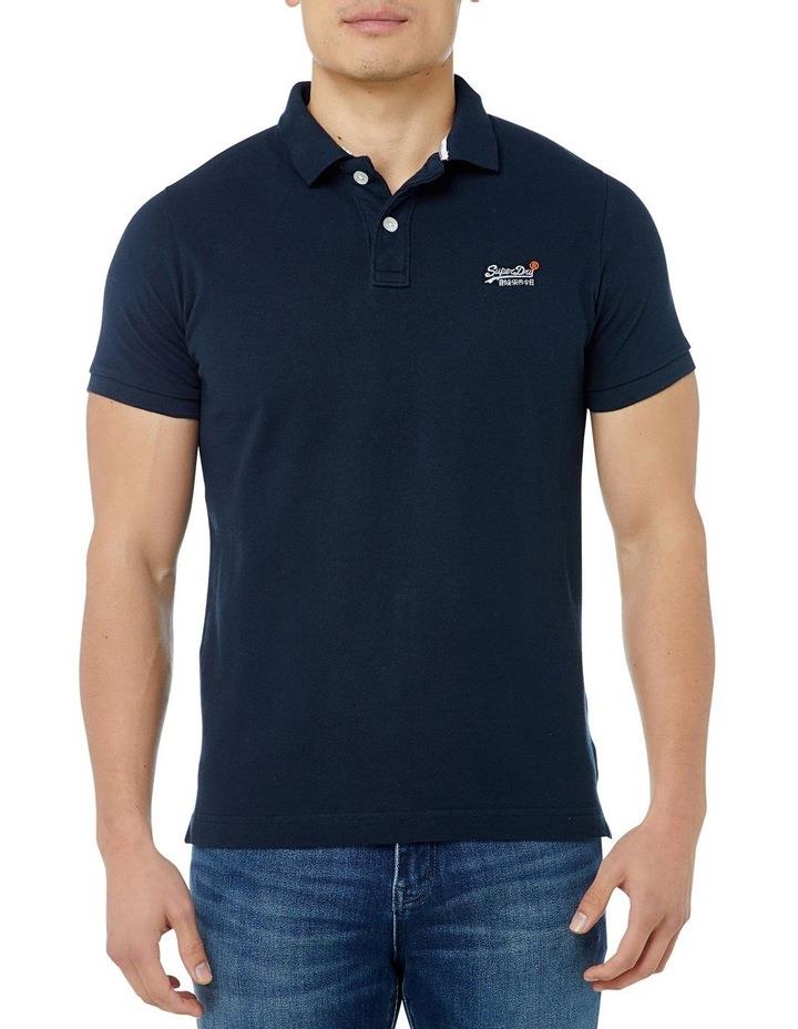 Superdry Classic Pique Short Sleeve Polo in New Eclipse Navy L