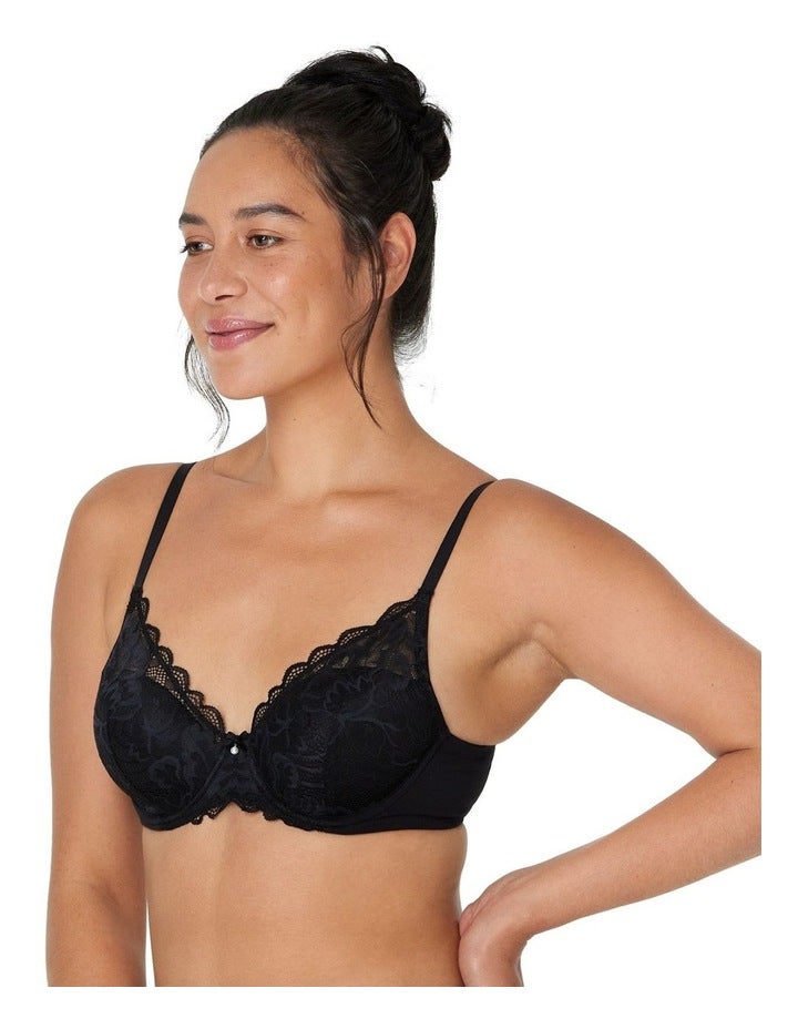 Bendon Embrace Full Coverage Contour Bra in Black 16 A