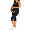 Rockwear Maternity 3/4 Pocket Tights in Black 10
