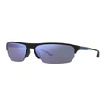 Arnette Dean II Blue Polarised Sunglasses in Matte Black One Size