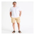 Tommy Hilfiger 1985 Harlem Cargo Shorts in Clayed Pebble Beige 28
