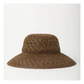 Piper Paper Bucket Hat in Walnut One Size