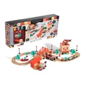FAO Schwarz Toy Train Town Wooden Track Building Set, 51pcs