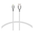 Cygnett Armoured White 2m Lightning to USB A Braided Cable