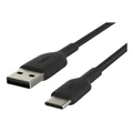 Belkin Boost Charge 2m USB-C to USB-A Braided Cable in Black