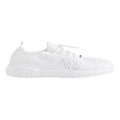 Seed Heritage Knit Trainer in White 6-12