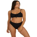 Billabong Summer High Coco Bralette Bikini Top in Black Sands Assorted 6