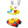 Gem Toys Children's Gardening Trolley Set with Fake Garden Tools Assorted