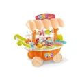 Gem Toys Kids Toy 27 Piece 33cm Rotating BBQ Trolley with Veggie/Fish/Meat/Light/Sound Assorted