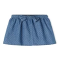 Name It Becky Denim Dot Skirt in Medium Blue Denim 4