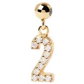 PDPAOLA Number 2 Charm in Gold