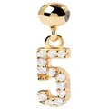PDPAOLA Number 5 Charm in Gold