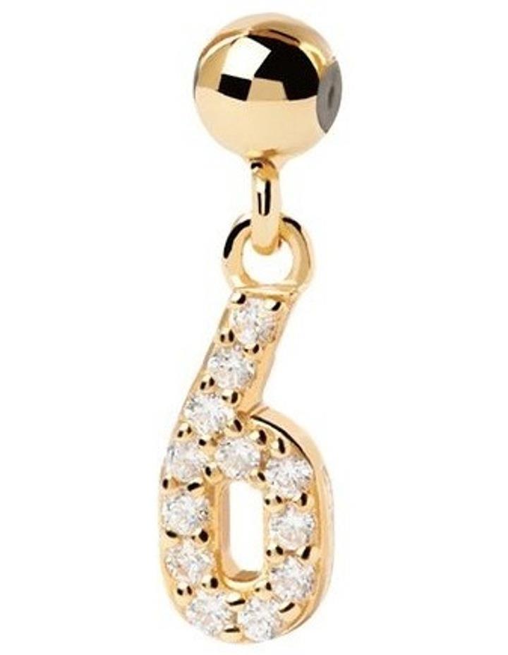 PDPAOLA Number 6 Charm in Gold