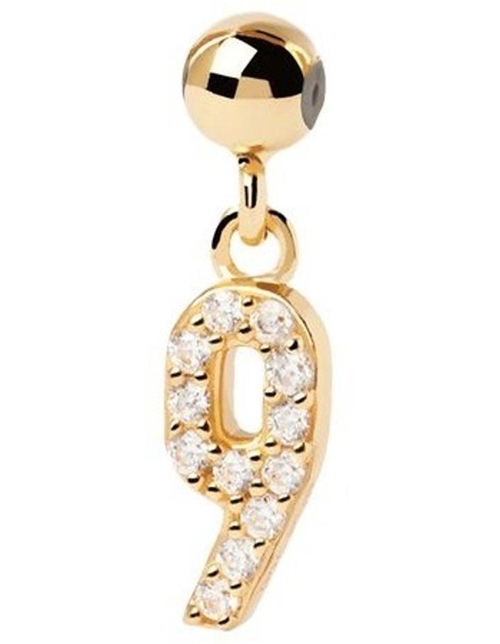 PDPAOLA Number 9 Charm in Gold