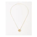 Piper Daisy Charm Toggle Necklace in Gold