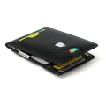 La Enviro Yamba Vegan Minimalist Slim Bifold Front Pocket Wallet in Black
