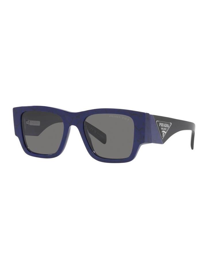 Prada 0PR 10ZS Polarised Sunglasses in Baltic Marble Blue