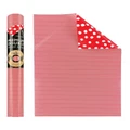 Simson Red Stripe with Dotty White Pattern Roll Wrap Red