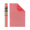 Simson Red Stripe with Dotty White Pattern Roll Wrap Red