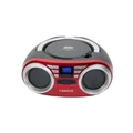 Lenoxx Portable CD Player 4W Speaker with AM/FM Radio & AUX in Red