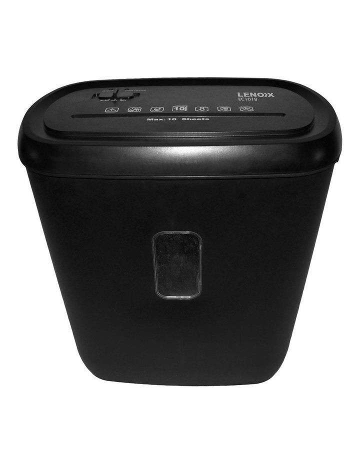 Lenoxx 10 Sheet Cross Cut Paper Shredder Machine 21L Capacity in Black
