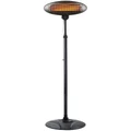 Lenoxx 2000W 2.1m Free Standing Adjustable Portable Outdoor Electric Patio Heater in Black