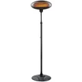 Lenoxx 2000W 2.1m Free Standing Adjustable Portable Outdoor Electric Patio Heater in Black