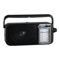 Lenoxx AM/FM Mantle Radio Battery Operated, with Bandwidth 540-1600 in Black