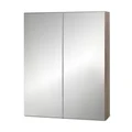 Cefito Bathroom Mirror Cabinet Vanity 600mm x720mm in Oak Natural