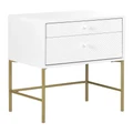 Cooper & Co Chelsea Bedside Table in White