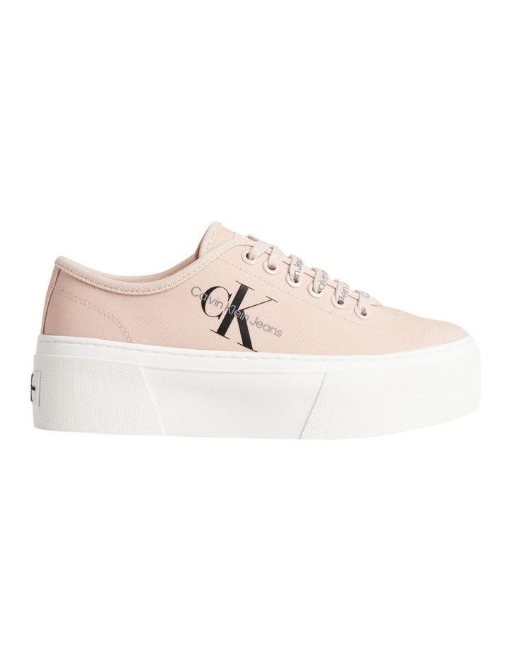 Calvin Klein Cotton Cupsole Flatform Sneaker in Pink 38