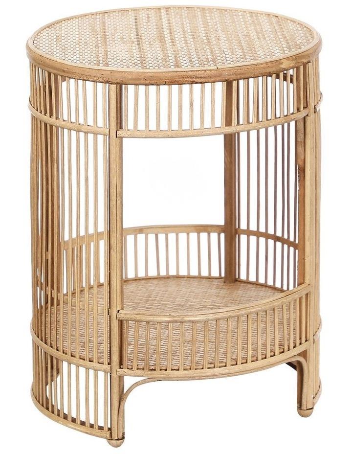 Cooper & Co Harbour Bamboo Rattan Side Table in Natural