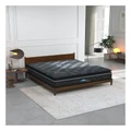 Cloud Zone Double Layer Euro Top Pocket Spring Mattress Plush Medium Firm 34cm Single in Charcoal Single Bed