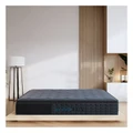 Eco Lux Euro Top 7-Zone Pocket Spring Mattress Plush Edge Support Medium Firm Single in Charcoal Double Bed