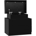 Artiss 2 Drawers Bedside Tables in Black