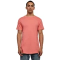 Urban Classics Shaped Long Tee in Coral XS