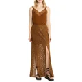 Sass & Bide Cocktails And Sunrise Maxi Skirt in Chocolate 4