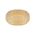 Madras Link Boho Oval Jute Braided Rug 160x230cm in Natural Brown
