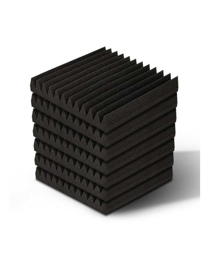Alpha 60pcs Acoustic Foam Panels Tiles Studio Sound Absorbtion Wedge in Black
