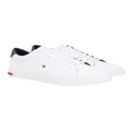 Tommy Hilfiger Essential Leather Lace-Up Trainers Shoe in White 41