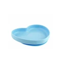 Chicco Silicone Heart Shaped Plate in Blue