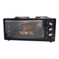 HEALTHY CHOICE Portable Oven with Rotisserie Cooking in Black
